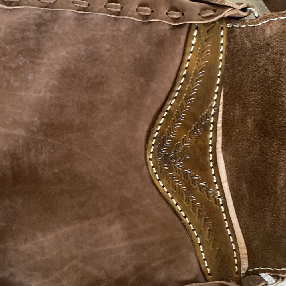 Brown‎ leather crossbody - Picture 4 of 7